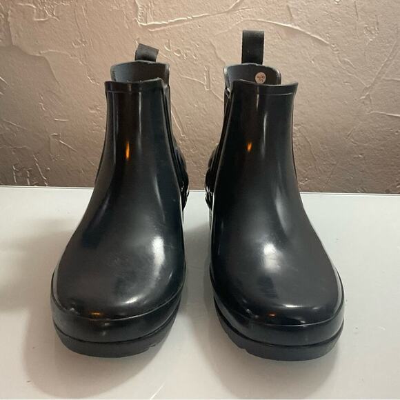 Hunter Chelsea Quilted Rain Boots Women’s Dark Slate Grey 6 Original Refined - Picture 4 of 8